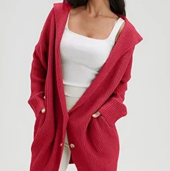 DEEP SELF Women's Long Sleeve Open Front Cardigan 2023 Fall Casual Loose… - Picture 4 of 6